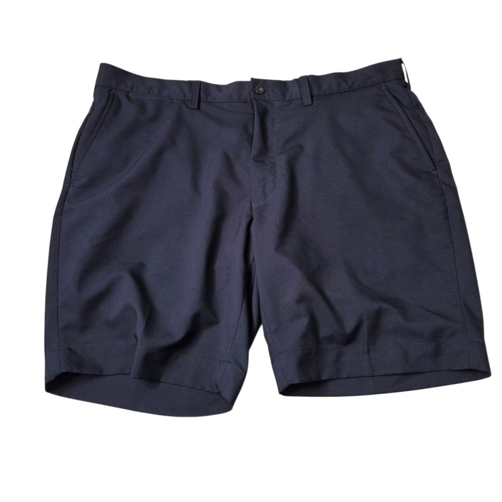 Polo Ralph Lauren Mens Navy Blue Cotton Chino Shorts 38 Flat Front Classic Prep